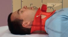 Rachis cervical – Incidence de profil en décubitus (traumatique)